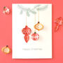 Personalised Happy Christmas 3D Decorations Card, thumbnail 1 of 7