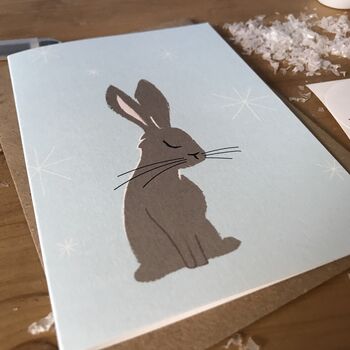 Winter Hare Christmas Card Or Multipack, 3 of 4