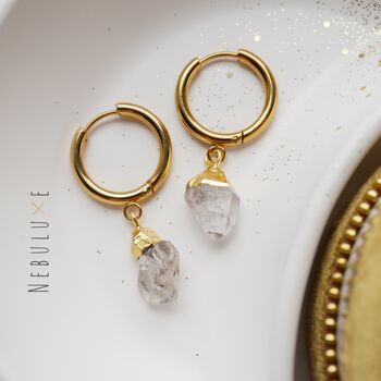 Herkimer Diamond Crystal Earrings, 5 of 10