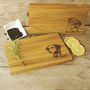 Dogs Lovers Personalised Chopping Oak Board, thumbnail 1 of 8