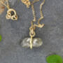 Natural Rough Diamond Necklace In 18k Yellow Gold, thumbnail 3 of 5