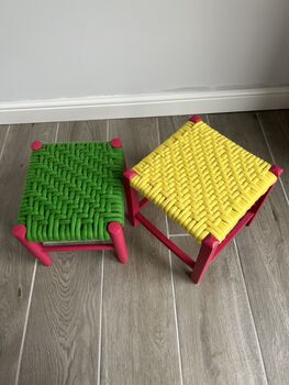 Felted Merino Wool Woven Stools, 4 of 8