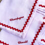 Personalised Slogan Set Of Four Embroidered Napkins, thumbnail 5 of 7