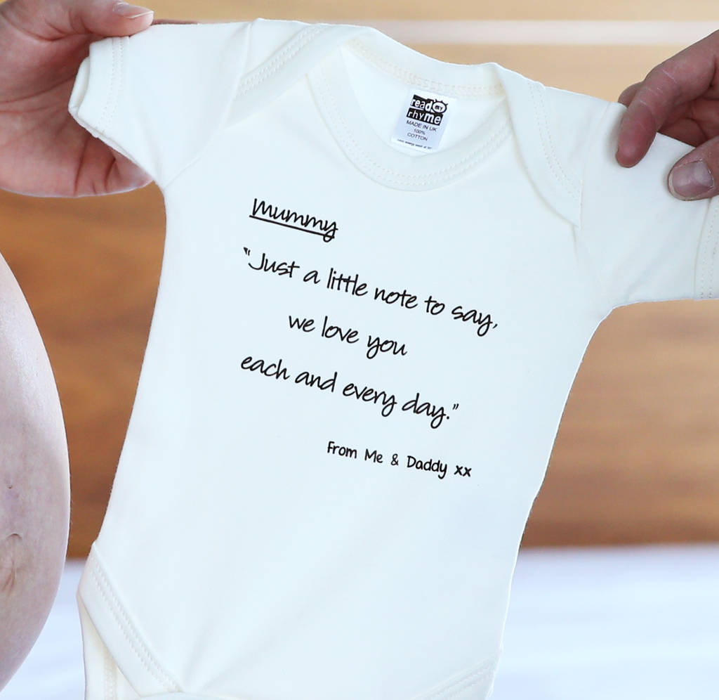 Mum To Be Babygrow A Perfect Baby Shower Gift By Stork Mail