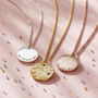 Textured Confetti Birthstone Disc Necklace, thumbnail 5 of 12