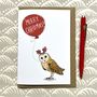 Owl Christmas Card, thumbnail 1 of 3