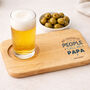 Grandad's Beer And Snacks Wooden Drinks Tray, thumbnail 3 of 4