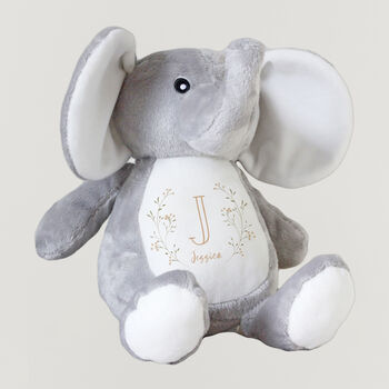 Elephant Plush Personalised Toy, 2 of 7