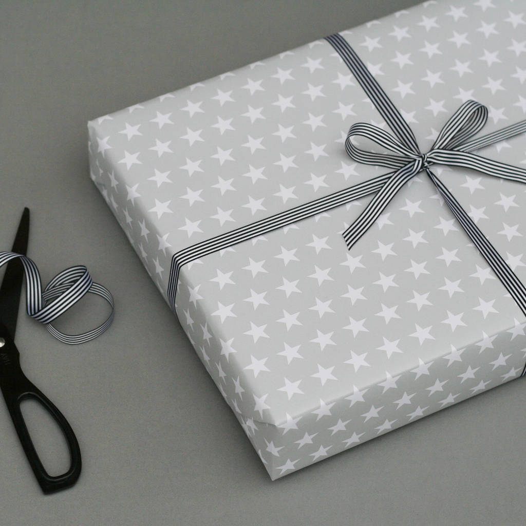 grey wrapping paper