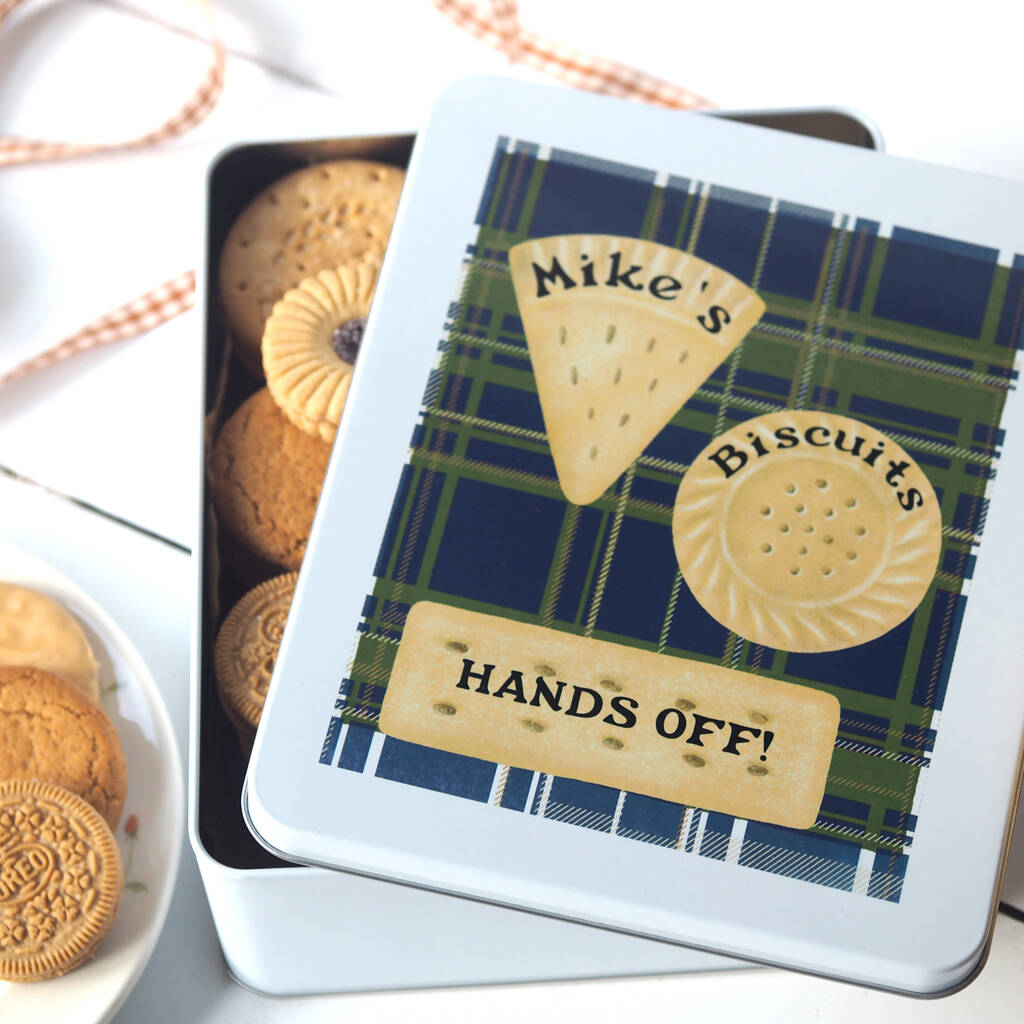 Personalised Tartan Biscuit Tin, 1 of 4