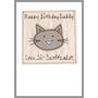 Personalised Cat Birthday Card For Him, thumbnail 9 of 12