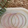Extendable Seed Bead Stacking Bangles Pink, thumbnail 3 of 3