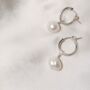 Quinn | Freshwater Baroque Pearl Hoop Earrings In Sterling Silver Or 14k Gold Fill, thumbnail 8 of 12