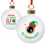 Personalised Elf Surveillance Bauble, thumbnail 4 of 4