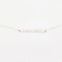 Personalised Bar 'Coordinates' Necklace, thumbnail 2 of 9