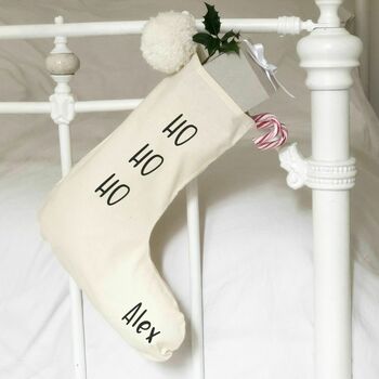 Ho Ho Ho Personalised Christmas Stocking, 3 of 6