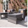 Oxford Grey Rattan Garden Daybed And Coffee Table, thumbnail 3 of 6