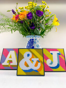 Couples Initial Tapestry Kit, 4 of 12