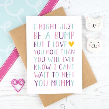 'From The Bump' Mummy To Be Card, 6 of 11