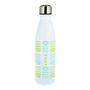 Personalised Retro Floral Metal Thermos Water Bottle, thumbnail 2 of 6