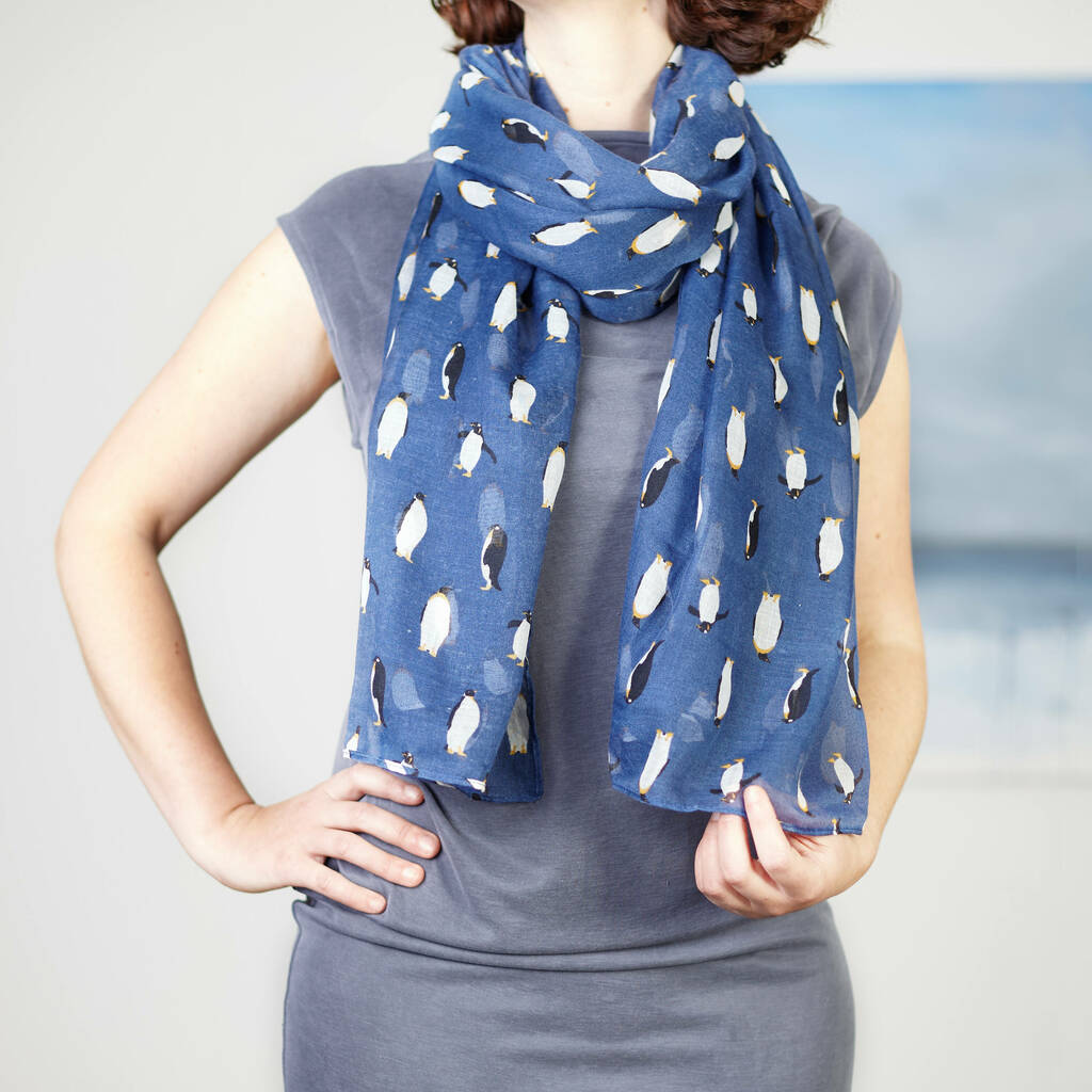 Penguin Print Scarf By My Posh Shop | notonthehighstreet.com