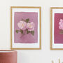 Purple Rose Floral Print, Unframed, thumbnail 1 of 3