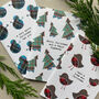 Set Of Six Scottish Christmas Cards With Tartan Pattern, thumbnail 7 of 9