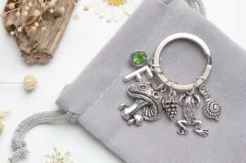 Goblincore Forest Forager Keyring, Cottagecore Gift, 4 of 8