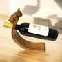 Cute Cat Wooden Wine Rack Gift For Wine Drinkers, thumbnail 4 of 5