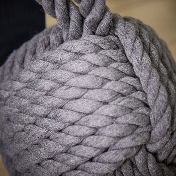 Natural Grey Rope Door Stop, 4 of 5