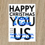 Personalised Family Names Christmas Card With Message, thumbnail 8 of 8