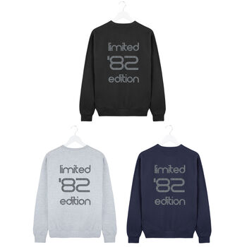 Personalised Year Limited Edition Back Print Sweatshirt, 3 of 7