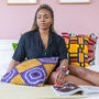 African Wax Print Cushion Cover, thumbnail 2 of 8
