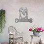 Customisable Golden Retriever Welcome Metal Wall Art Sign For Home And Garden Gift, thumbnail 10 of 11