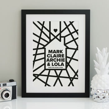 Personalised Graphic House Print, 3 of 8
