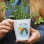 'Crochet Rainbow' Personalised Teacher Plant Pot Gift, thumbnail 1 of 5