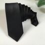 Luxury Black Silk Neck Tie – Timeless And Elegant, thumbnail 5 of 8