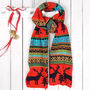Christmas Jumper Style Woolly Scarf, thumbnail 3 of 4