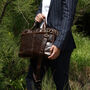 Leather Briefcase Laptop Bag Slim, thumbnail 7 of 8