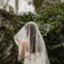 Katrina Pearl And Crystal Wedding Blusher Veil, thumbnail 4 of 7