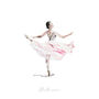 Ballerina Personalised Watercolour Art Print, thumbnail 3 of 4