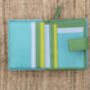 Personalised Mutlicolour Turquoise Small Leather Purse, thumbnail 5 of 10