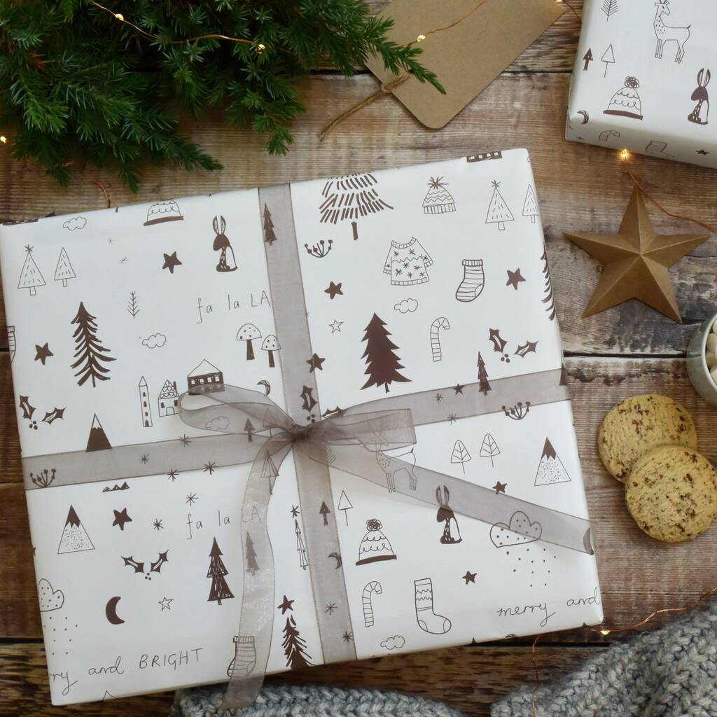 Christmas Winter Wonderland Wrapping Paper By Paper And Inc