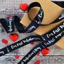 Valentine's 25mm Personalised Printed Ribbon, thumbnail 1 of 9