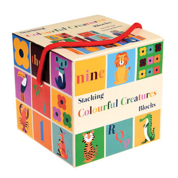 Colourful Creatures Stacking Blocks Toy, 3 of 5
