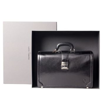Luxury Lawyers Leather Briefcase. 'The Basilio', 2 of 12