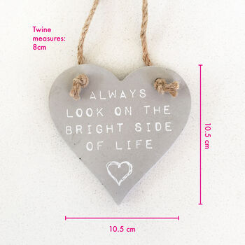 Ceramic Love Heart Hanging Sign, 2 of 6