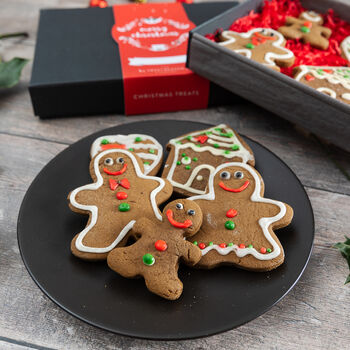 Christmas Gingerbread 'Family @ Home' Biscuit Gift Box, 2 of 4