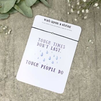 Tough Times Card With Wish String, 3 of 3