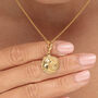 Gold Plated Aries Zodiac Necklace, thumbnail 1 of 7